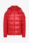 Moncler Maya Jacket Quilted Nylon Down Jacket In Red