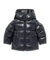 Moncler Maya Hooded Down Jacket In Gray