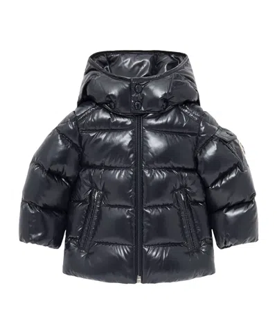 Moncler Maya Hooded Down Jacket In Gray