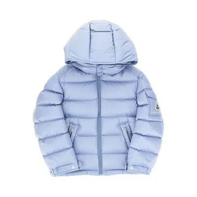 Moncler Kids' ' Maya' Hooded Down Jacket In Blue