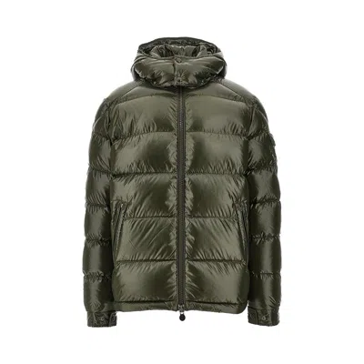 Moncler ' Maya' Hooded Down Jacket In Green