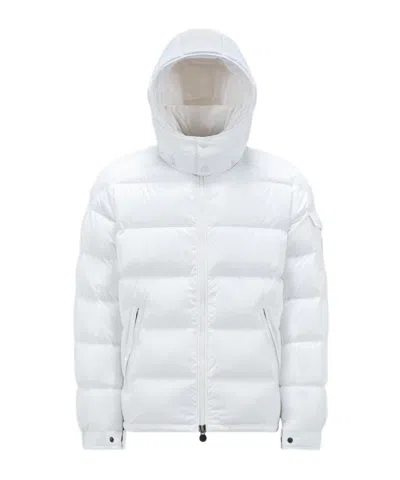 Moncler Maya Hooded Puffer Jacket In White