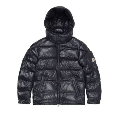 Pre-owned Moncler Maya Hooded Puffer Shiny Jacket 'dark Blue' | Men's Size 3