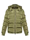 Moncler Maya Matte Short Down Jacket Clothing In Green