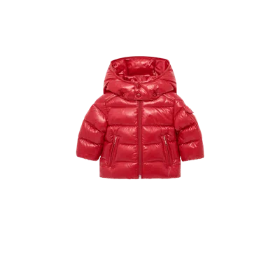 Moncler Kids' Maya Hooded Short Down Jacket, Boys, Red, Size: 9/12m