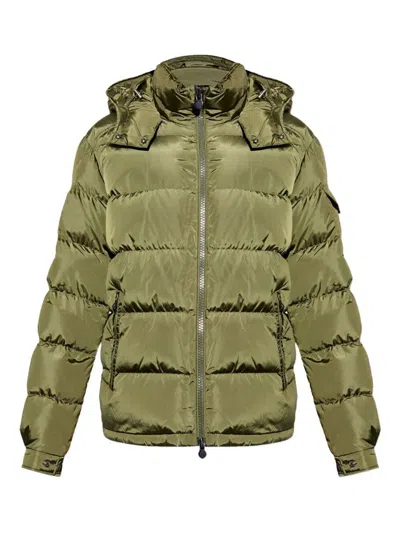 Moncler Maya Hooded Short Down Jacket Clothing In Green