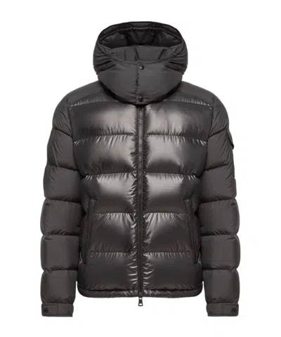 Moncler Maya Hooded Short Down Jacket In Multi