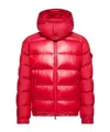 Moncler Maya Jacket Quilted Nylon Down Jacket In Red