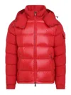 Moncler Maya Jacket Quilted Nylon Down Jacket In Red