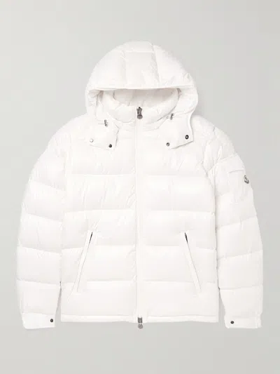 Moncler Maya Hooded Puffer Jacket In White
