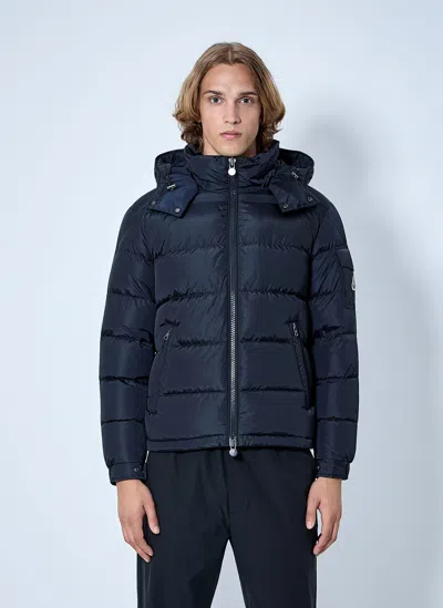Moncler Maya Matte Short Down Jacket In Blue