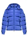 Moncler Maya Nylon Down Jacket In Blue