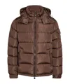 Moncler Maya Quilted Shell Down Jacket In Brown