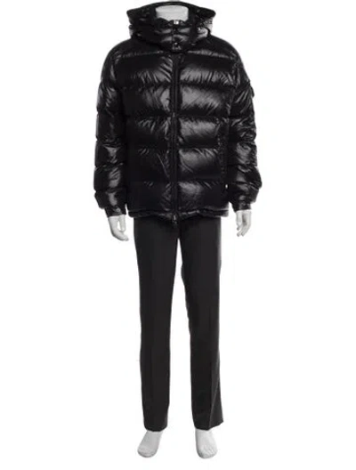 Pre-owned Moncler Maya Puffer Coat In Black