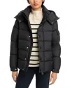 Moncler Maya 70 Micro Matte Puffer Jacket In Black