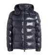Moncler Cuvellier Water Resistant Down Puffer Jacket In Navy