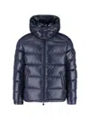 Moncler Men Maya Short Down Jacket In Blue