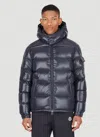 Moncler Cuvellier Water Resistant Down Puffer Jacket In Navy