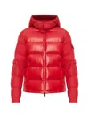 Moncler Maya Jacket Quilted Nylon Down Jacket In Red