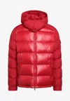 Moncler Maya Jacket Quilted Nylon Down Jacket In Red