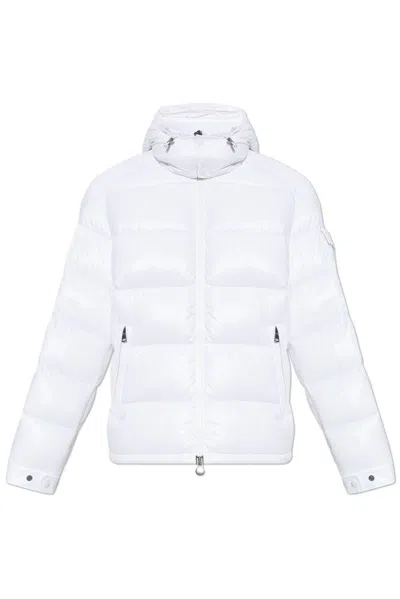 Moncler Mens White Vezere Funnel-neck Regular-fit Shell-down Jacket