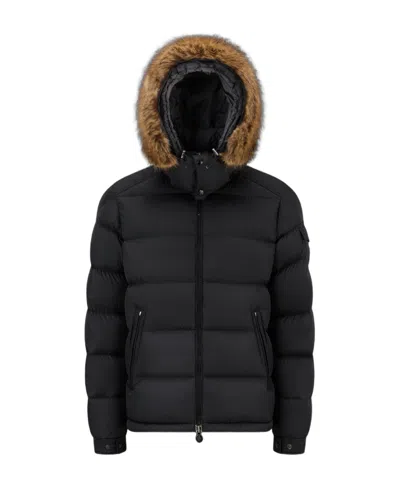 Moncler Mayaf Hooded Down Jacket In Black