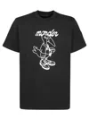 Moncler Cotton T-shirt Featuring Graphic Print In Black
