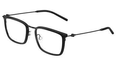 Moncler Me1001d Vestibilità Orientale 1009 Occhiali Da Vista Neri Per Uomo (solo Montatura) In Black