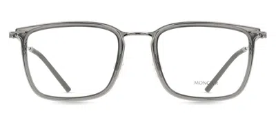 Moncler Me1001d Vestibilità Orientale 1012 Occhiali Da Vista Argentati Per Uomo (solo Montatura) In Gray