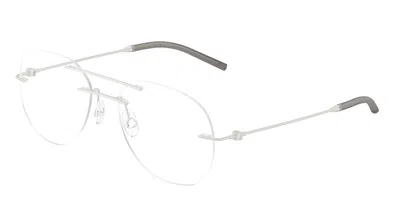Moncler Me1003 1004 Occhiali Da Vista Argentati Per Uomo (solo Montatura) In Silver