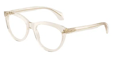 Moncler Me2026 3003 Women's Glasses Yellow Size 52 - Free Lenses - Blue Light Block Available In Neutral