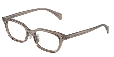 Moncler Me2039d Atelier Asian Fit 3009 Men's Glasses Clear Size 52 - Free Lenses - Blue Light Block Availabl In Brown