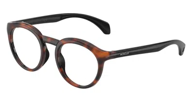 Moncler Me3006u 5039 Men's Glasses Tortoiseshell Size 49 - Free Lenses - Blue Light Block Available In Brown