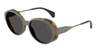 Moncler Me4005t Auros 100287 Occhiali Da Sole Grigi Per Uomo In Brown