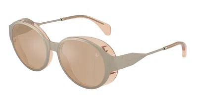 Moncler Me4005t Auros 10035a Occhiali Da Sole Marroni Per Uomo In Neutral