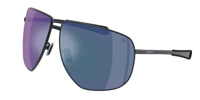 Moncler Me4008 Atlas 101725 Occhiali Da Sole Blu Per Uomo In Multi