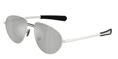 Moncler Me4009 Vizla 10048v Occhiali Da Sole Argentati Per Uomo In Gray
