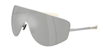Moncler Me4011t Tanium 10048v Occhiali Da Sole Argentati Per Uomo In Gray