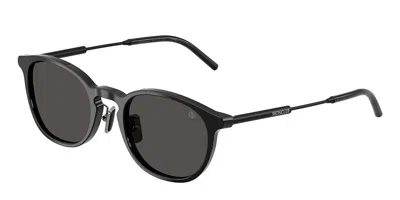 Moncler Me6011d Barbb Vestibilità Orientale 300187 Occhiali Da Sole Neri Per Uomo In Black