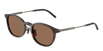 Moncler Me6011d Barbb Vestibilità Orientale 300273 Occhiali Da Sole Tartarugatishell Per Uomo In Brown