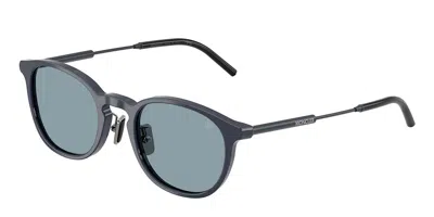 Moncler Me6011d Barbb Vestibilità Orientale 302072 Occhiali Da Sole Blu Per Uomo In Blue