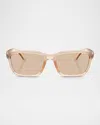 Moncler Womens Me8002 Slicka Pillow-frame Injected Sunglasses Pink In Pink