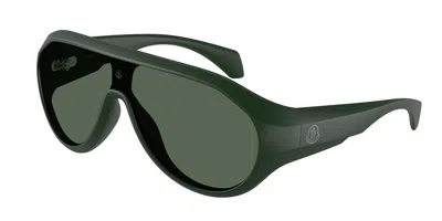 Moncler Me8009u Bombolle 502971 Occhiali Da Sole Verdi Per Uomo In Green