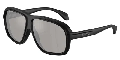 Moncler Me8011u Twotone 50066g Occhiali Da Sole Neri Per Uomo In Black