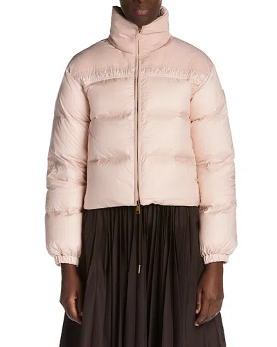 Moncler Meditation Down Puffer Jacket In Pink