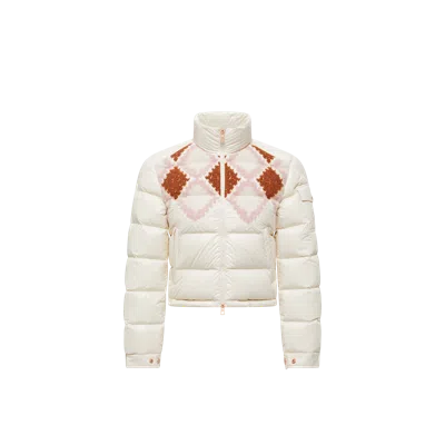 Moncler Megara Wool-trimmed Short Down Jacket Multicolor
