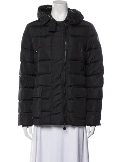 Pre-owned Moncler Mel Nylon Down Jacket In Black