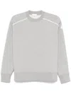 Moncler Sweatshirt With Logo In Grey