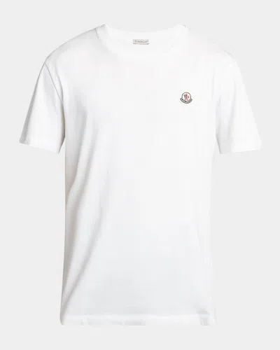 MONCLER MEN'S 3-PACK LOGO PATCH COTTON T-SHIRTS