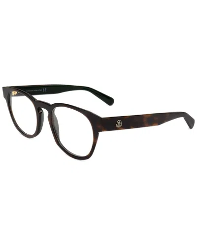 Moncler Men's 52mm Optical Frames In Havana